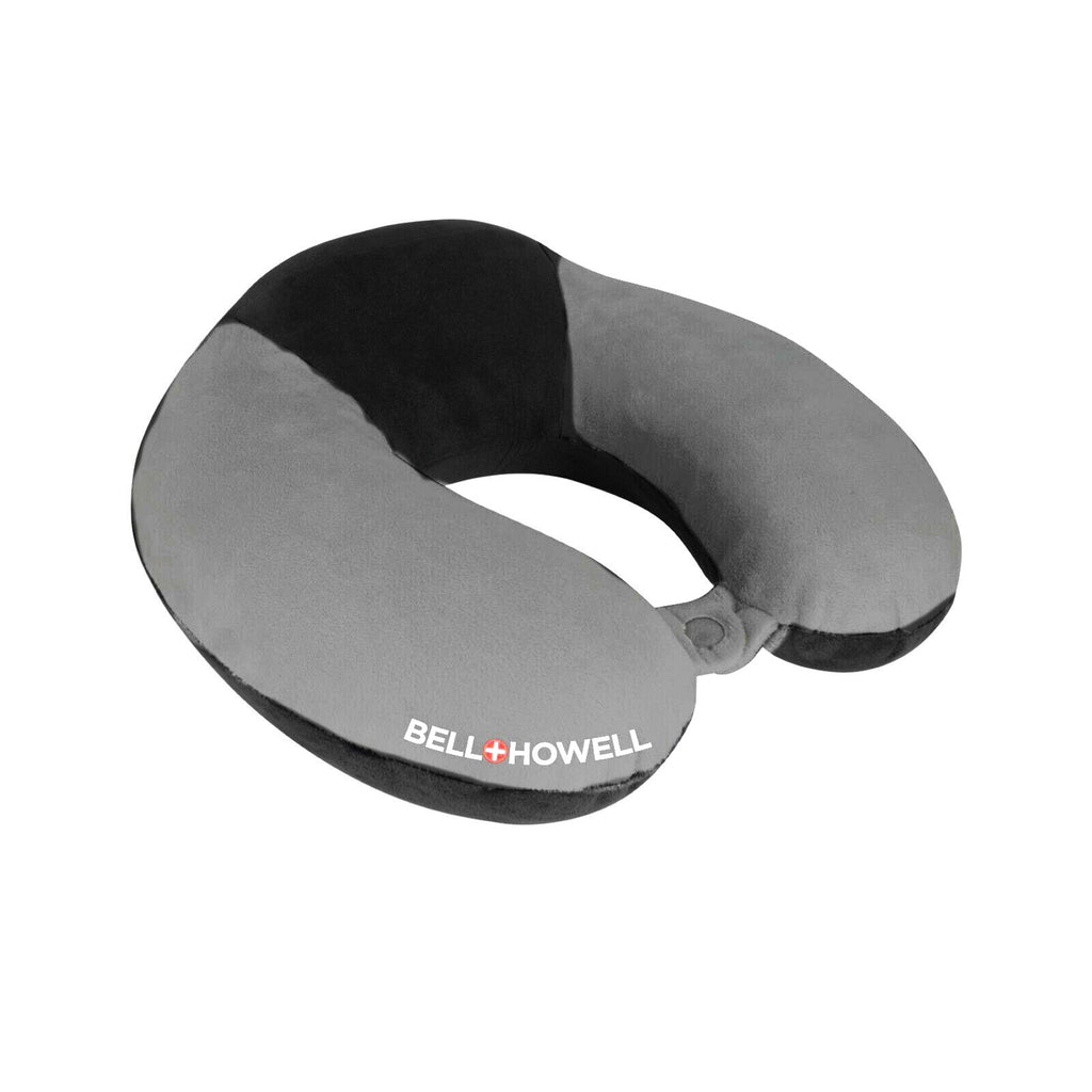 Bell Howell BH1151 Memory Foam Travel Neck Pillow for Airplanes and Tr DealJock