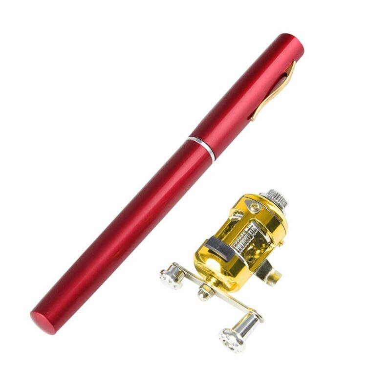 (2 Pack) Mini Fishing Rod Pen and Reel Combo, 38