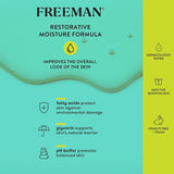 Freeman Rich Cream + Overnight Leave-On, Moisturizing Face Mask, Facial Mask For Dry Skin, Face Cream Infused With Magnesium & Hyaluronic Acid To Hydrate & Soothe Skin, 1.7 fl.oz.(2-pack)