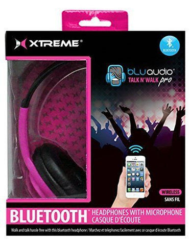 Xtreme Cables 51412 Talk N Walk Pro Bluetooth Headphones Pink