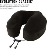 Cabeau Evolution Classic 100% Memory Foam Travel Neck Pillow for Airplanes and Travel, 360-Degree Support, Midnight