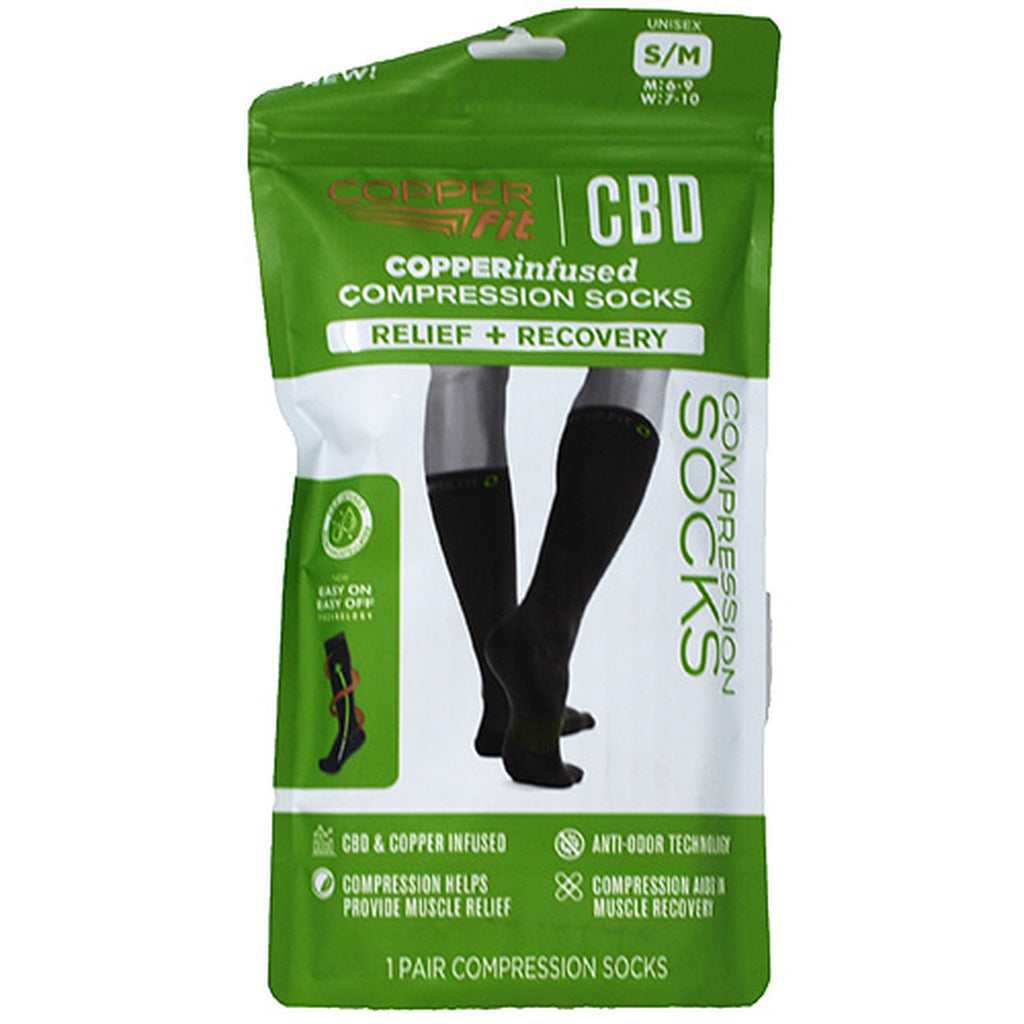 Copper Fit CBD and Copper Infused Compression Socks (1-Pair) – DealJock