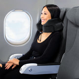 Cabeau Evolution Classic 100% Memory Foam Travel Neck Pillow for Airplanes and Travel, 360-Degree Support, Midnight
