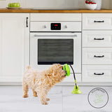 Suction Cup Dog Toy Chews - Durable Rubber Multifunctional Rope Food Dispensing Bite Toy with Suction Cup and Play IQ Treat Ball