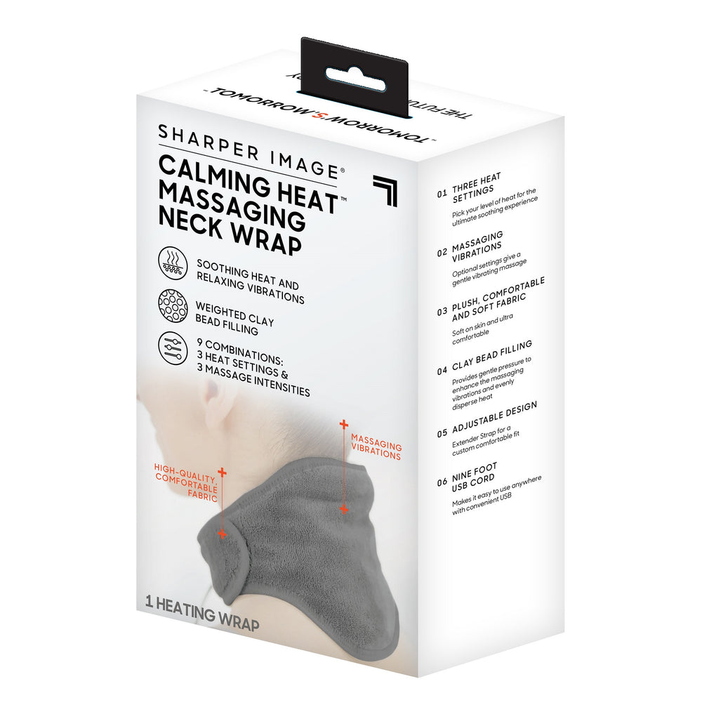 Sharper Image Calming Heat Massaging Neck Wrap, Grey DealJock Sharper Image Calming Heat Massaging Neck Wrap, Grey DealJock