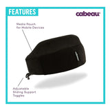 Cabeau Evolution Classic 100% Memory Foam Travel Neck Pillow for Airplanes and Travel, 360-Degree Support, Midnight