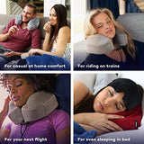Cabeau Evolution Classic 100% Memory Foam Travel Neck Pillow for Airplanes and Travel, 360-Degree Support, Midnight