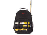Toolland Tool Bag Backpack with Utility Loops, Removable Internal Divider Storage Pockets & Padded Laptop Compartment