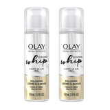 (2 Pack) Olay Total Effects Face Wash, Whip Polishing Crème Cleanser, 5 fl oz