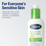 Cetaphil Daily Facial Moisturizer SPF 15, 4 Fl Oz, Gentle Facial Moisturizer for Dry to Normal Skin Types, No Added Fragrance, Pack of 2