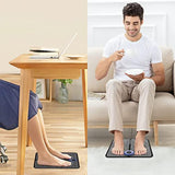 EMS Foot Massager Mat, Foldable Feet Stimulator Reflexology Massage Mat with Remote, 8 Modes & 19 Levels, BONUS Foot File