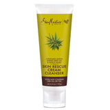 (2 Pack) Shea Moisture Cannabis Sativa (Hemp) Seed Oil & Witch Hazel Skin Rescue Cream Cleanser, 4 oz