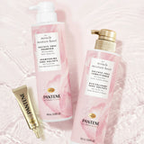 Pantene Pro-V Miracle Moisture Boost Sulfate-Free Rose Water Shampoo and Conditioner Set with Bonus Hair Treatment