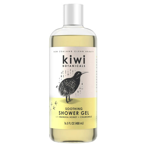 Kiwi Botanicals Soothing Shower Gel, Chamomile and Manuka Honey, 16.5 fl oz