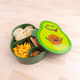 Good Banana Avocado or Burger Kids Children’s Lunch Box - Leak-Proof, 4-Compartment Bento-Style Kids Lunch Box