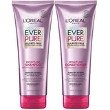 L'Oreal Paris EverPure Moisture Sulfate Free Shampoo and Conditioner with Rosemary Botanical, for Dry Color Treated Hair, 1 kit, 11 fl. Oz