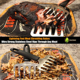 Cave Tools Metal Rake Grip Claws for Shredding Meat, Handling & Carving Food, Barbecue Grill Accessories