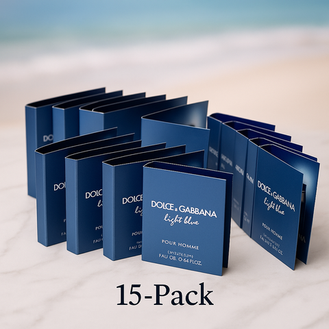 Dolce & Gabbana Light Blue Eau Intense Eau De Parfum Spray Vials-15 pack