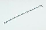 Blue Topaz And Diamond Accent Bracelet in sterling silver