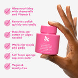 Olive & June Nourishing Remover Pot | Non Acetone | No-Mess Nail Polish Removal For Hands & Feet(2 pack)