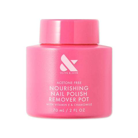 Olive & June Nourishing Remover Pot | Non Acetone | No-Mess Nail Polish Removal For Hands & Feet(2 pack)