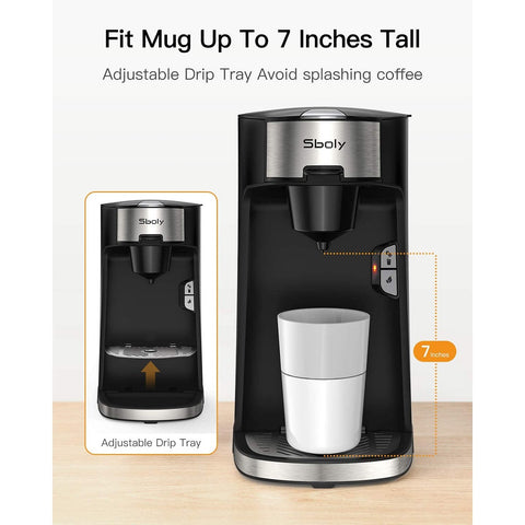 Sboly 3-in-1 Coffee Machine, Tea & Coffee Maker for K-Cup, Ground Coff –  DealJock