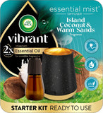 Air Wick Essential Mist,1 Diffuser &1Refill Kit,Island Coconut & Warm Sands