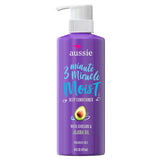 Aussie 3 Minute Miracle Moist Deep Conditioner Treatment, 16 fl oz | Paraben & Sulfate Free |(3Pack) Detangling | with Avocado Oil