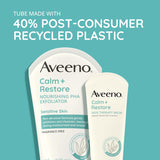 Aveeno Calm + Restore Nourishing PHA Facial Exfoliator Daily for Sensitive Skin, Fragrance-Free