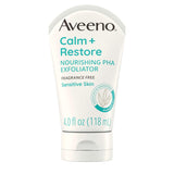 Aveeno Calm + Restore Nourishing PHA Facial Exfoliator Daily for Sensitive Skin, Fragrance-Free