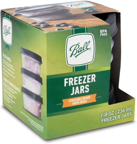 Ball Freezer Jars 8 oz Half Pint 3pk