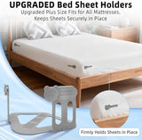 4Pcs Non-Slip Sheet Holders – Bed Sheet Holders for Corners – Keep Sheets Firm & Tight – Easy One-Time Install
