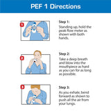 Caring Mill Digital Peak Flow Meter with FEV1 & Tracking Software | Reliable & Accurate Respiratory Spirometer for Kids & Adults