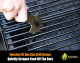 Cave Tools Bristle-Free Brass Metal Grill Scraper