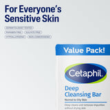 Cetaphil Bar Soap, Deep Cleansing Face and Body Bar, Pack of 6