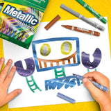 Crayola Metallic Markers (8ct), Cute School Supplies for Kids & Teachers-2 pack