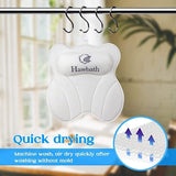 Hawbath Ultra-Soft Bath Pillow – Neck and Back Support with 6 Suction Cups