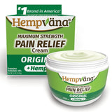 Hempvana Maximum Strength Pain Relief Cream Original with Hemp Seed Oil, 4 oz.