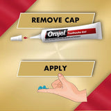 (3 pack) Orajel 4X Medicated For Toothache & Gum, Instant Pain Relief Gel, 0.25oz