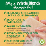 Garnier Whole Blends Restoring Shampoo Bar for Dry, Damaged Hair, Honey Treasures, 2 Oz, 3Count