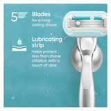 Gillette Venus Deluxe Smooth Sensitive Womens Razor Blade Refills, 6 Count, Designed for Women with Sensitive Skin