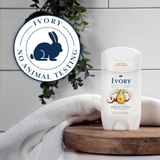 Ivory Aluminum Free Deodorant, Hint of Coconut, 24hr Gentle Deodorant, Dermatologist Tested, Baking Soda Free, Paraben Free, 2.4oz (Pack of 6)