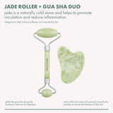 EcoTools Beauty Skin Care Tool Jade Facial Roller and Gua Sha Stone Duo