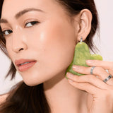 EcoTools Beauty Skin Care Tool Jade Facial Roller and Gua Sha Stone Duo