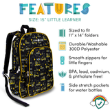 Lone Cone Kids' 3-Piece Back to School Kit - Backpack, Lunchbox & Pencil Case-Construction Style