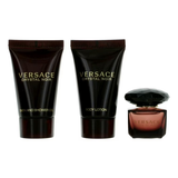 Versace Crystal Noir By Gianni Versace For Women. Set-eau De Parfum .17 OZ Mini & Body Lotion .8 OZ Mini & Shower Gel .8 OZ Mini