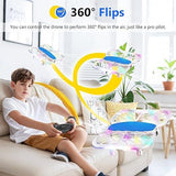 Kids Drone, Indoor RC Drone, Small Helicopter, Multi-Flash Colors, Full Propeller Protection, Altitude Hold, 3D Flip, Circular Fly, Auto-Rotation
