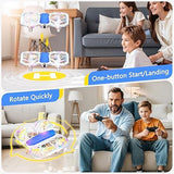 Kids Drone, Indoor RC Drone, Small Helicopter, Multi-Flash Colors, Full Propeller Protection, Altitude Hold, 3D Flip, Circular Fly, Auto-Rotation