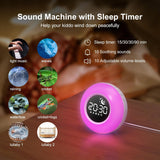 Color Changing Alarm Clock Night Light Sleep Sound Machine