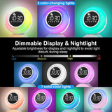 Color Changing Alarm Clock Night Light Sleep Sound Machine